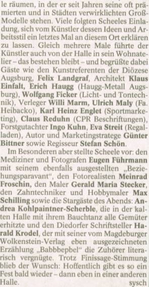 Augsburger Allgemeine Zeitung 12-31 2001